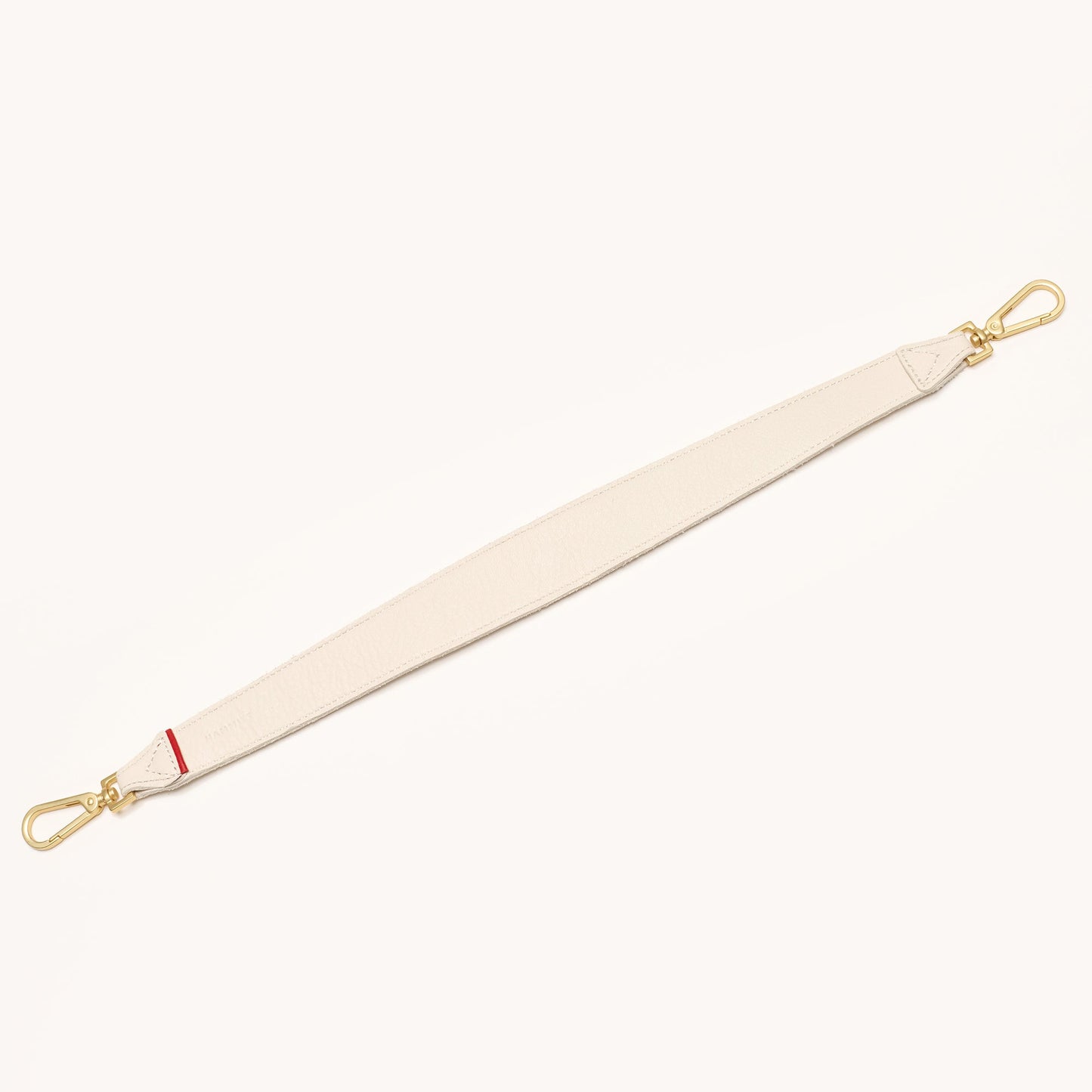 Riveted Shoulder Strap | Calla Lily White/Brushed Gold