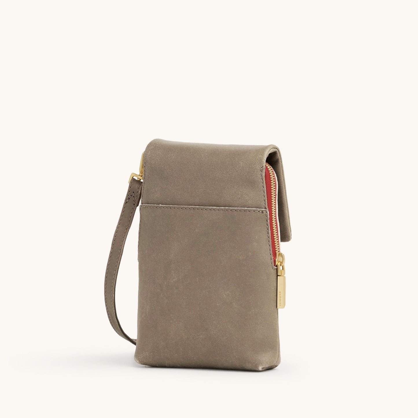 VIP Mobile | Pewter/Brushed Gold Red Zip