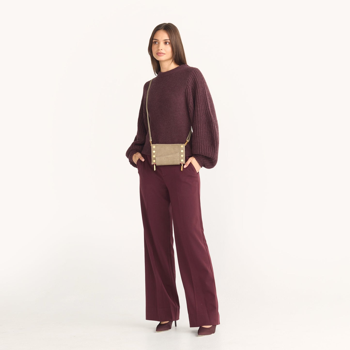 Levy | Pewter/Brushed Gold Red Zip