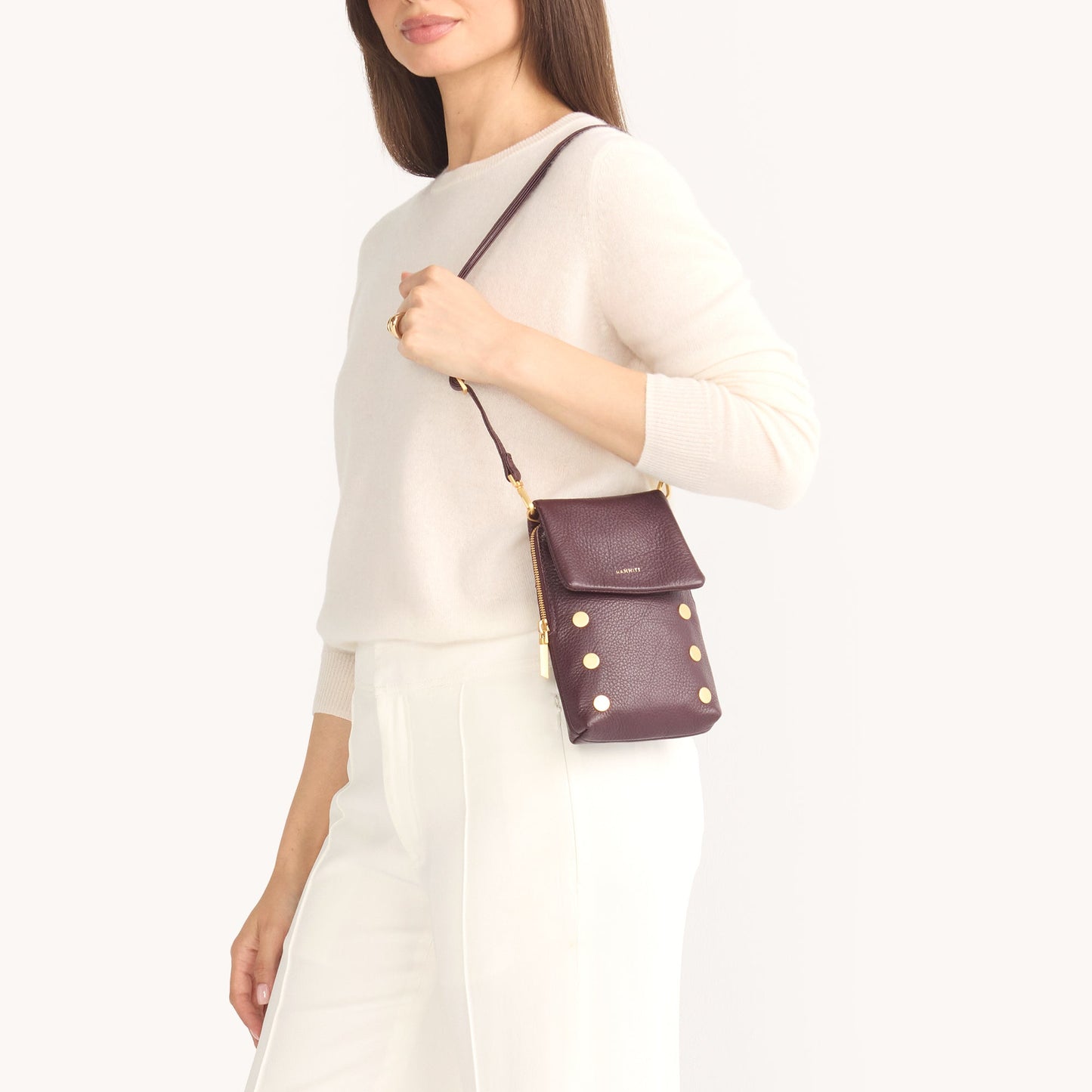 VIP Mobile | Cabernet Pebble/Brushed Gold