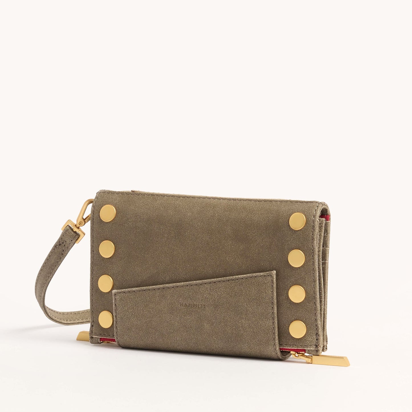 Levy | Pewter/Brushed Gold Red Zip
