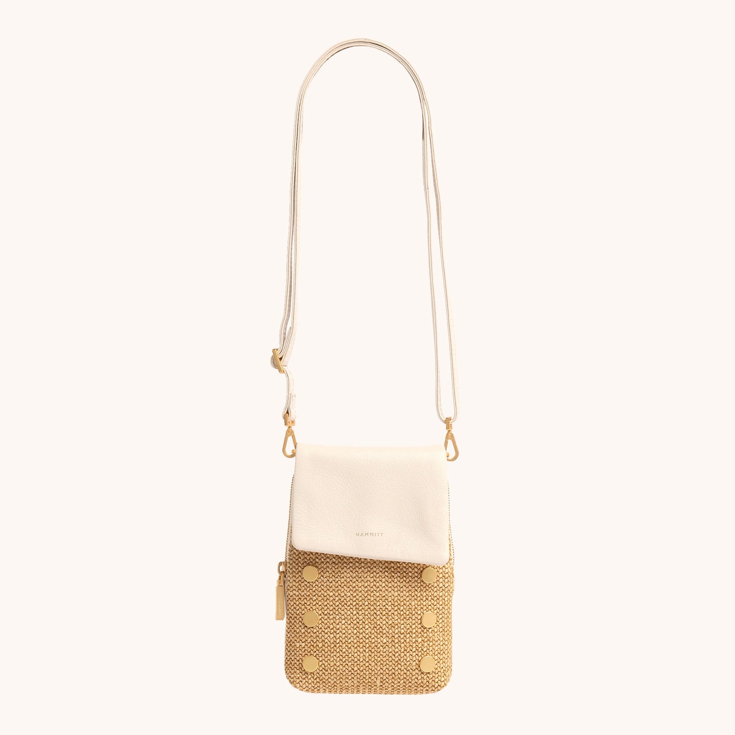 VIP Mobile | Calla Lily White Raffia/Brushed Gold