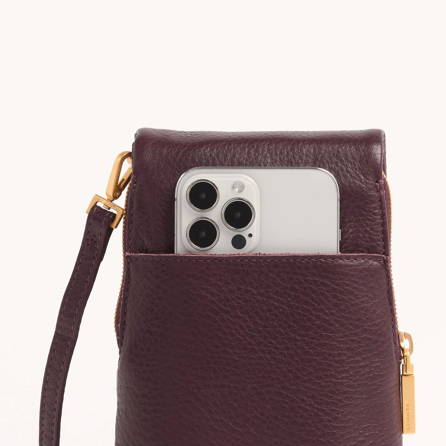 VIP Mobile | Cabernet Pebble/Brushed Gold