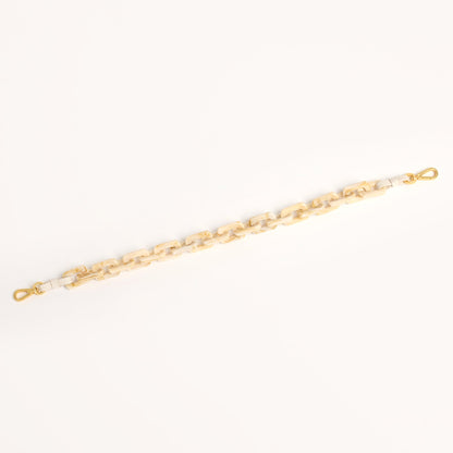 Latte Shoulder Strap | Calla Lily White/Brushed Gold
