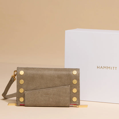 Levy | Pewter/Brushed Gold Red Zip