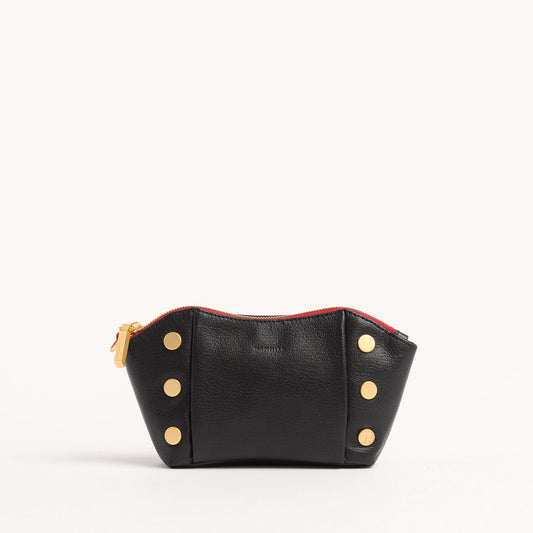 Paul Pocket | Black Press/Brushed Gold Red Zip