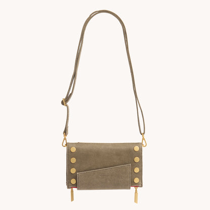 Levy | Pewter/Brushed Gold Red Zip